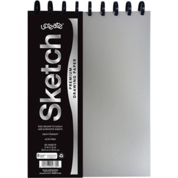 Ucreate Book, Sketch, Disc, Bnd, 9 InchX12 PACP4770